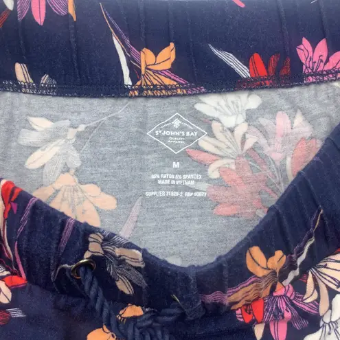 St. John ’s Day Rayon Blended Floral Blue Skirt Size M