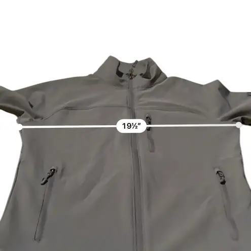 Marmot Women's Tempo Jacket Gray Long Sleeve Full Zip Embroidered Jacket Sz S