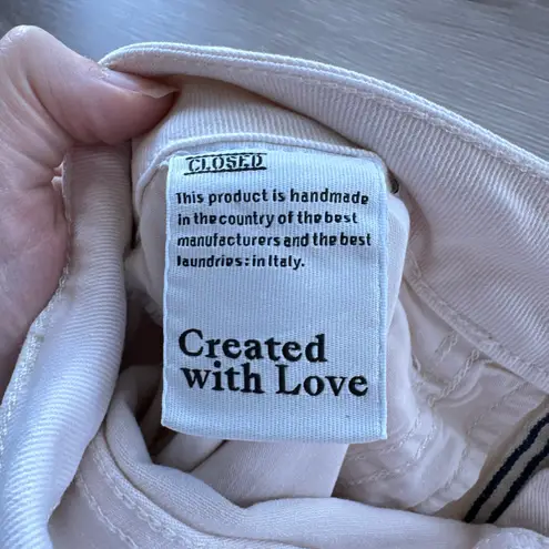 CLOSED Baker Jeans Slim Jeans Ecru Size 27 Mid Rise Skinny Organic Cotton White