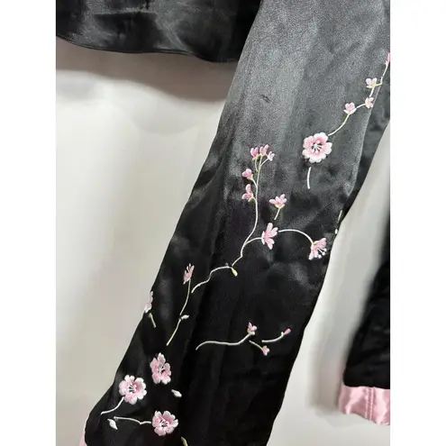 Oscar de la Renta Small Pajama Set Womens Black Cami w/ Pants Polyester Spandex