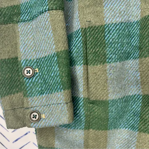 Pilcro Anthropologie Plaid Shacket Jacket Comfy Wool Blend Size Small