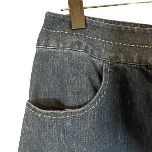 Orvis Blue Cotton Blend Classic Casual Stretch Denim Jeans Women Sz 8