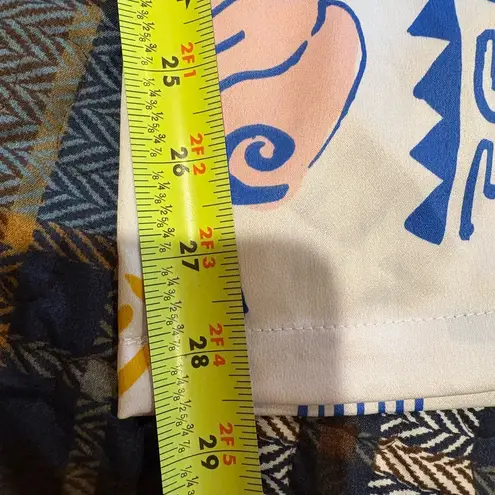 Peach brand Graffic Style wide leg pants women’s Medium NWT White