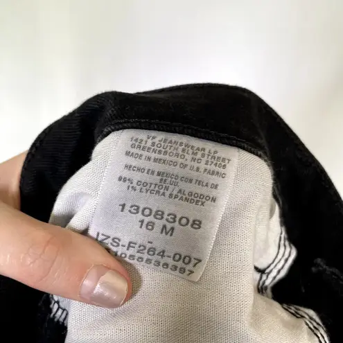 Riders By Lee black jeans cotton pants women's size 16 pockets casual pants