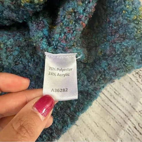 appleseed's Appleseed’s Blue Green Long sleeve pockets Knit Cardigan Sweater no size tag