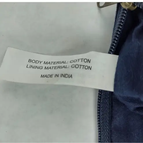 Steven Alan STEVEN Beaded Aztec Front Blue Pink Clutch Zip Purse