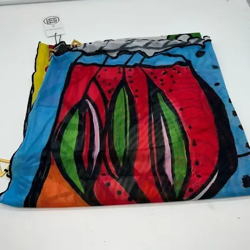 Swiminista X James Peter Henry Superb Long Sarong Sydney Opera House Print Red Size undefined