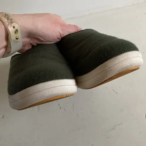 Vessi Women's Size 7 Sunday Slippers Spruce Green Slip On Waterproof Wool