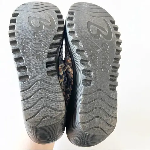 Bernie Mev Cleopatra Woven Wedges Women’s Size 41 EU Basketweave Earth Tones EUC