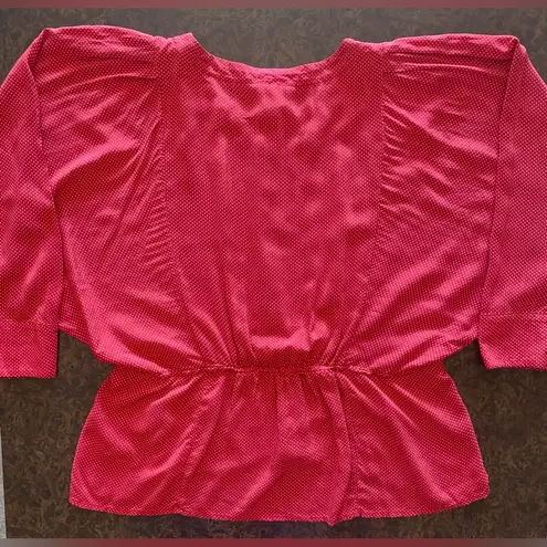 Maeve Anthropologie Chatham Polka Dot Blouse - size medium