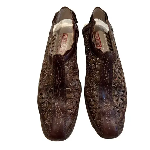 Pikolinos Romana Cut Out Leather Slingback Heel