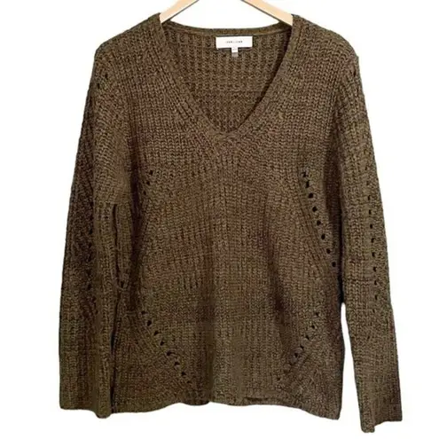 John + Jenn Revolve Constance Sweater Olive Green Pullover Women’s Size Medium