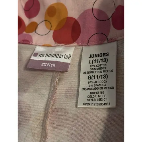 No Boundaries  Vintage Juniors L Pea Coat Duster Long Sleeve Belted Open Button