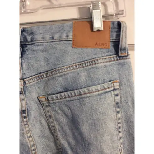 Aeropostale  Distressed Mom Jean Raw Hem Size 6