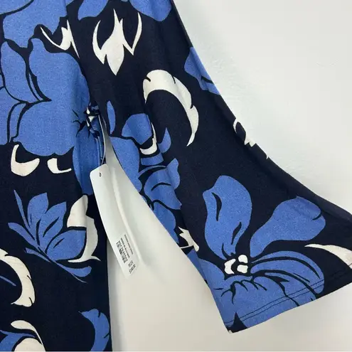 Soft Surroundings NWT Sedona Floral Maxi Dress in Marina Blue Size Petite XS