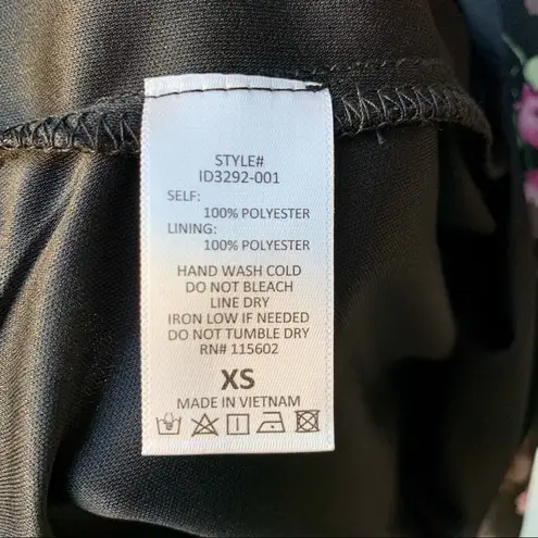 All in Favor Simone Floral Wrap Mini Dress, Size XS, NWT