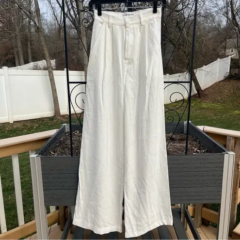 NONchalant Label Women’s Fabi Wide Leg Pant in White Size XS High Waisted Classy - Image 2