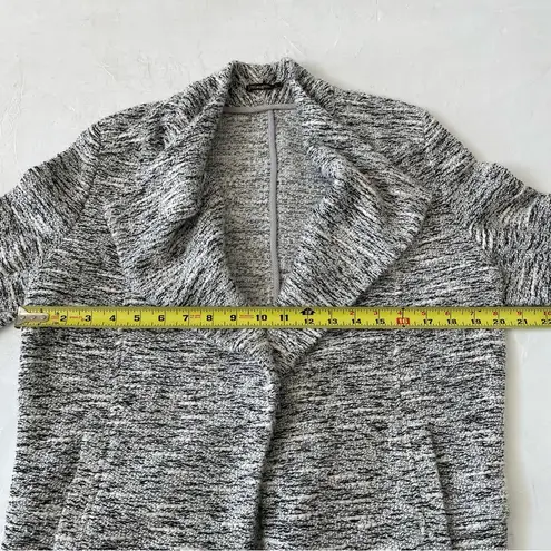 J. McLaughlin Open Cardigan Sweater Grey/White Women Size L