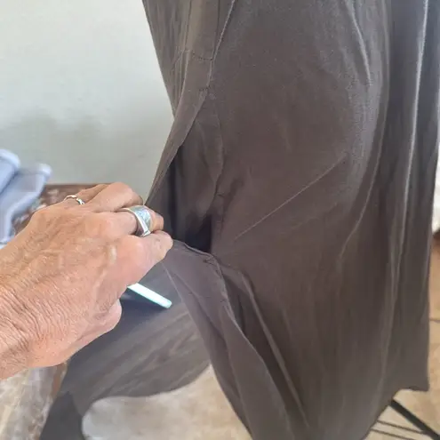 Bryn Walker taupe color Sleeveless Sheath Maxi Dress size XS with pockets