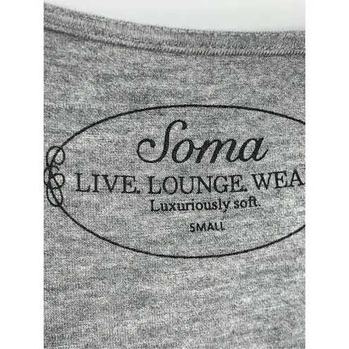 Soma Women's Live Lounge Wear Raglan Tunic Loungewear Gray Small