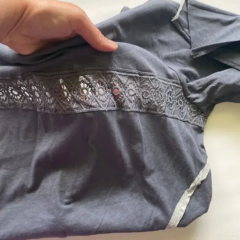 Simply Noelle NWT ‘Soak Up The Sun’ navy crochet tunic, size L/XL