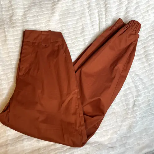 I AM GIA Cobain Burnt Orange Jogger High Waist Dress Pants Small Revolve
