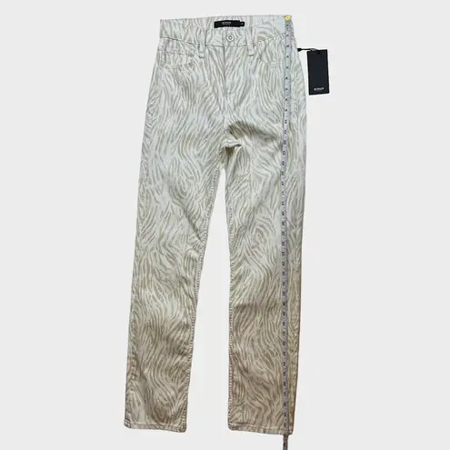 Hudson Jeans NWT Hudson Holly High Rise Straight‎ Jeans in Distorted Zebra