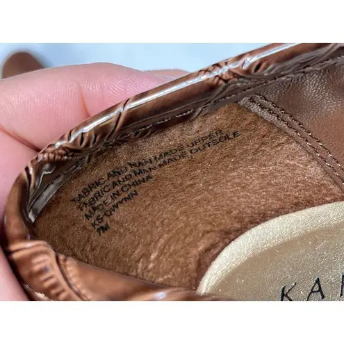 Karen Scott Womens Brown loafer Heels Size 7M SKU 7303