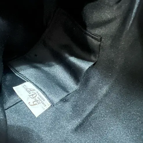 Vintage ADG Beaded Chevron Clutch – 80s/90s Rainbow Glam Black