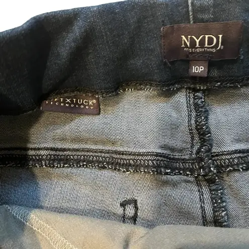 NYDJ Lift Tuck Pull On Dark Wash Cropped Leggings, Sz 10P
