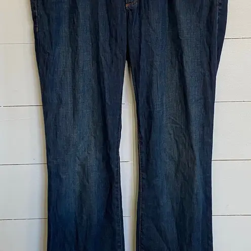 Ann Taylor Modern Boot Denim Jeans Women's Dark Wash Bootcut Size 6L