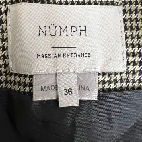 Nümph Dacey Skirt Houndstooth Button Front Mini A