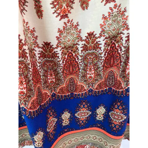 Kori NWT America Bohemian Off The Shoulder Mini Dress Fringe Sleeves Sz S Resort