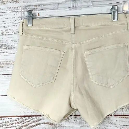 L'Agence L’Agence Audrey Cut Off Denim Short in Biscuit, EUC, Size 25, MSRP $198