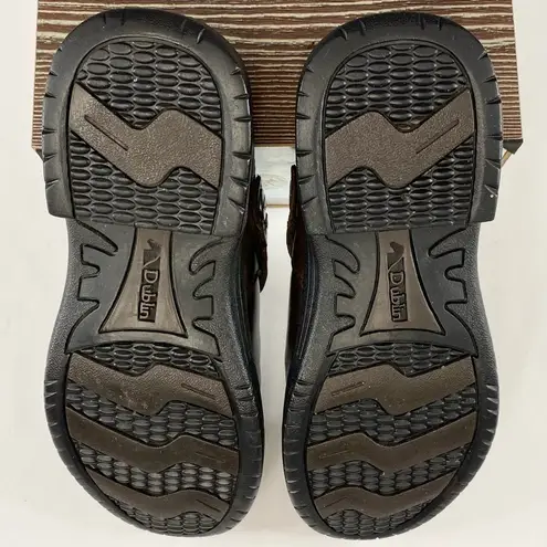 Dublin Riding Clogs Brown Leather Sz 7 Strap Equestrian Mules Slip On Comfort