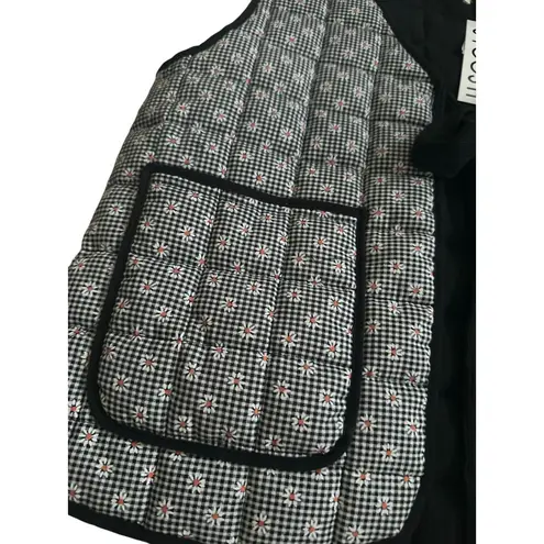 Stoosh Daisy Print Quilted Bow Vest Size Medium NEW NWT