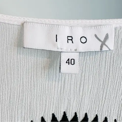 IRO Osprey White Ivory Gauze Embroidered Ruffle Maxi Dress