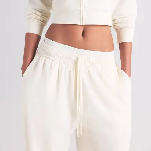 SKIMS Cotton Jersey Wide Leg Pant in Marble, Size Large