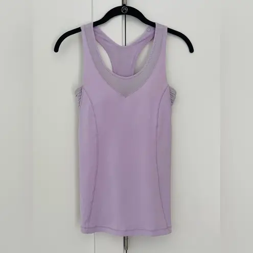Lululemon  Tone It tank pretty purple with removable padding size 6 - Image 3