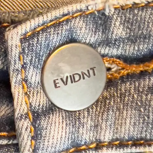 Evidnt Los Angeles Size 26 Tate Skinny Distressed Blue Jeans 3” Slit Pan…
