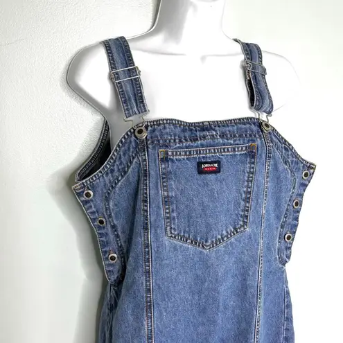 Jordache Vintage Denim Overall Mini Jumper Dress 7/8