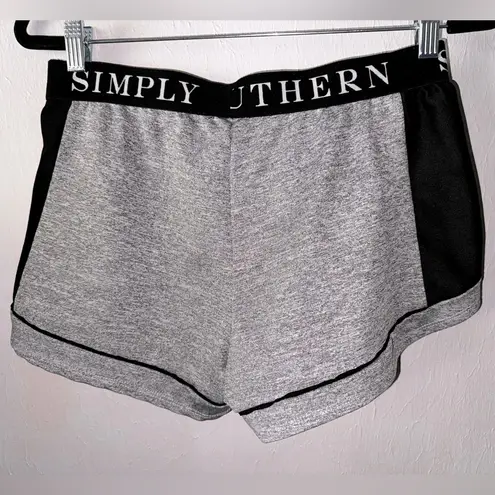 Simply Southern Heather Gray Cheer Shorts Size Medium