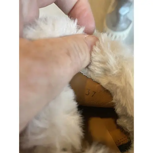 Voile Blanche Women's 6.5 Gray Metallic Silver Suede Slip