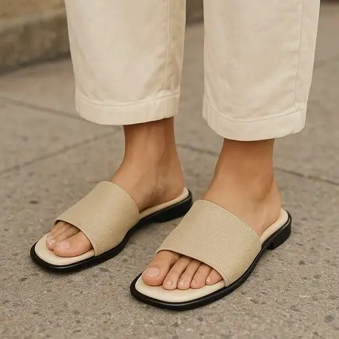 Mootsies Tootsies NWOT ~ Beige Slides Summer Sandals ~ Women's Size 9 M