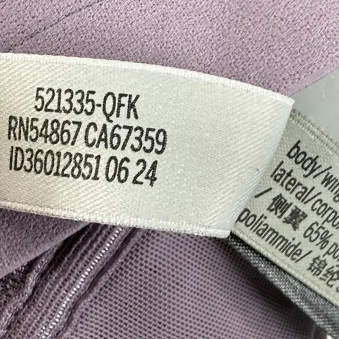 VSX Lightweight Mesh Sports Bra Purple Breathable Wicking Quick Dry 34D Size undefined