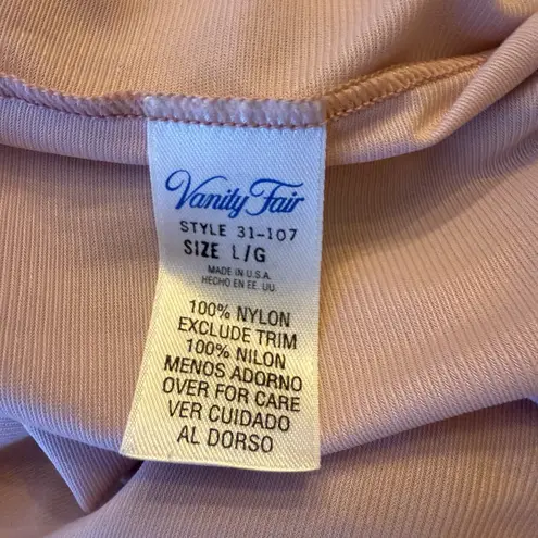 Vanity Fair Vintage L Button Up House Robe Nightgown Pajama Nylon Made In USA