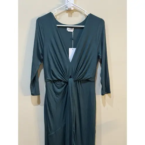 Lovers + Friends Lovers‎ + Friends Sundance Maxi Dress Everglade Green Size Small Wrap Bottom