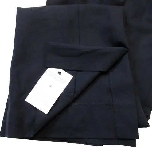 MM.LaFleur NWT Clooney in Navy Blue Washable Wool Slit Hem Pants 6 $225