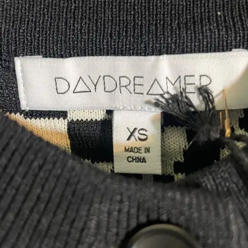 Daydreamer  New Cardigan XS New Black/White Long Sleeve Eclipse Wave