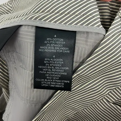 Norma Kamali Size 4 Gray Pinstripe Trouser Pants